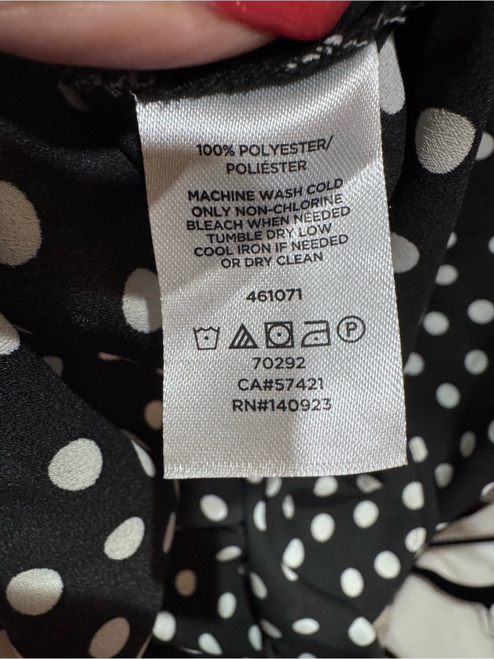 48.LOFT Black and White Polka Dot Sleeveless Blouse - Picture 5 of 9